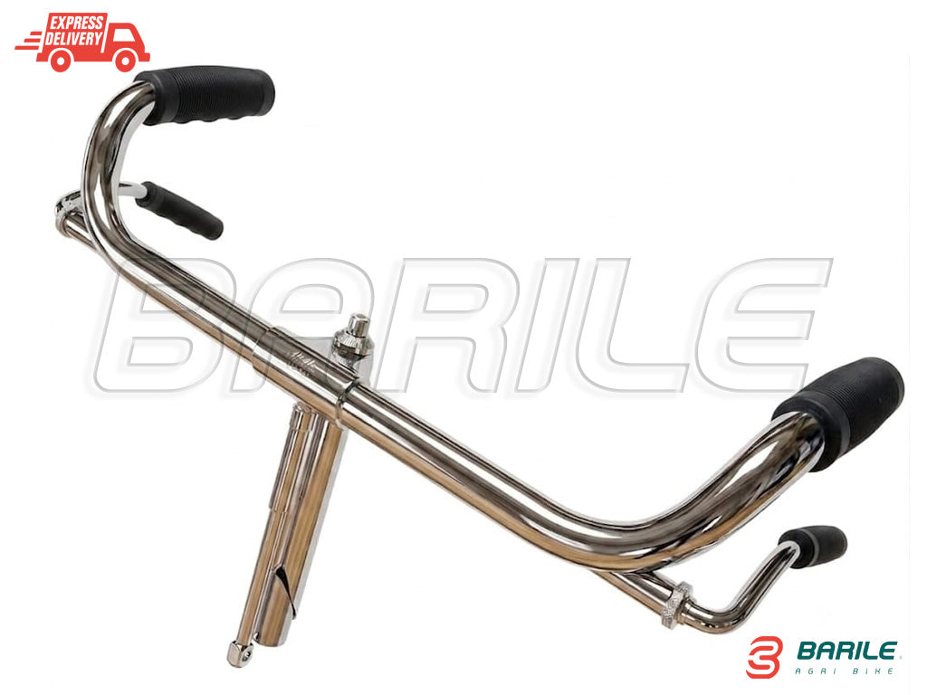 Manubrio Cromato in Ferro Bici Epoca R / Bacchetta 26 " -  28 "