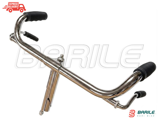 Manubrio Cromato in Ferro Bici Epoca R / Bacchetta 26 " -  28 "