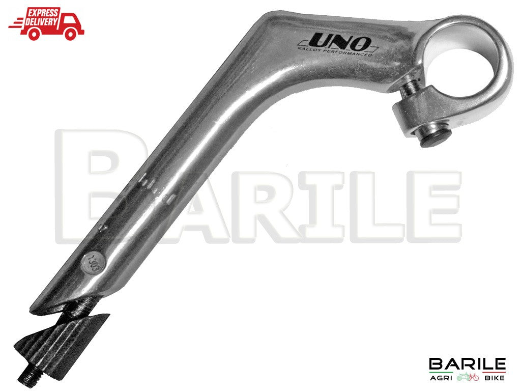 Attacco manubrio per bicicletta, in alluminio, 25,4 mm, 60 mm, 20°, colore nero Attacco manubrio per bicicletta, in alluminio, 25,4 mm, 60 mm, 20°, colore nero