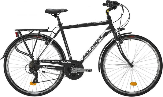 Bici ATALA DISCOVERY S 28"  Uomo Nero / Bianco Cambio 21V  Passeggio - City Bike