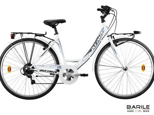 Bici ATALA TOSCANA 28 "  Donna - Lady  Bianco Cambio 6V  Passeggio - City Bike