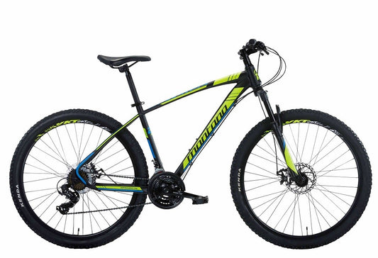 Bici MONTANA ADVERSE 27,5 "  MTB Disco - 21V - Ammortizzata Nero / Giallo TG. L