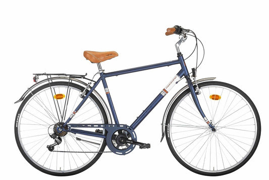 Bici MONTANA STREETLAND 28 "  City Bike Uomo Blu Cambio 7V