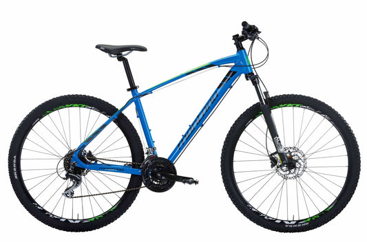 Bici MONTANA URANO 29 "  MTB Disco Idraulico - 3 x 8 - Ammortizzata Blu TG.S