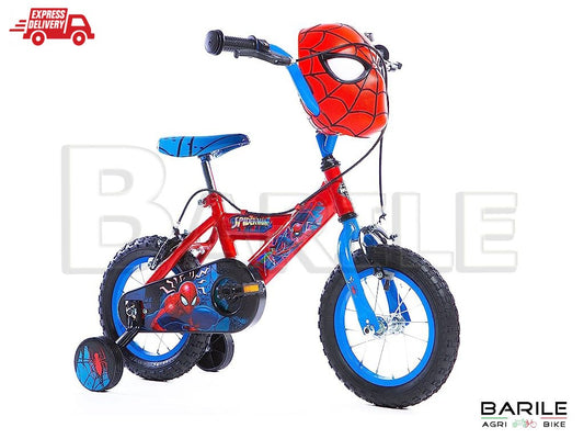 Bici SPIDERMAN 12 " Bambino Con Rotelle