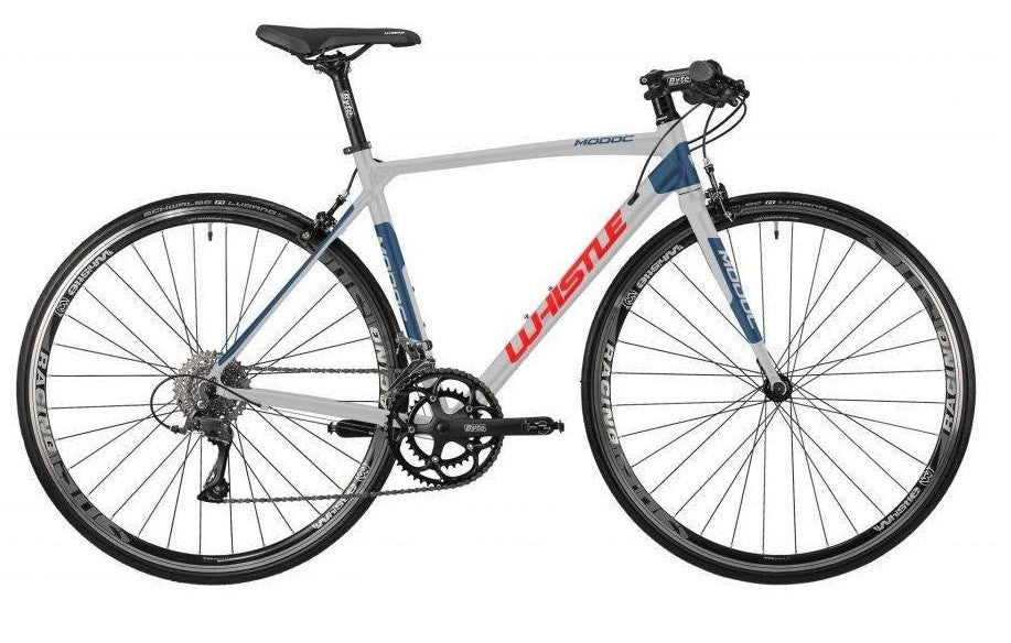 Bici  WHISTLE MODOC FLAT B CLARIS - 16 Velocità Grigio - Blu TG. M Strada