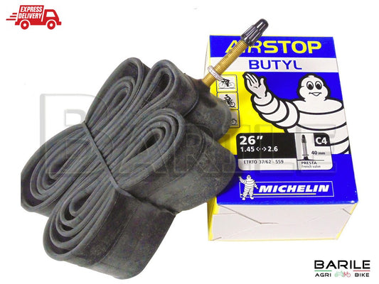 Camera D'aria MICHELIN Bici MTB 26 " x 1.50 / 2.5 Valvola Presta 40 mm