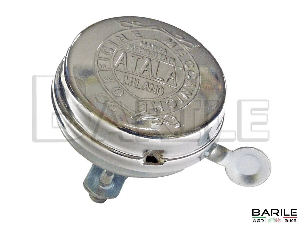 Accessorio Bici Classica Campanello Per Bici Cromato Con Stemma - Stile Retrò Per Graziella, Olanda, City Bike | Epoca Anni '60-'70 Cannella Stecche - Foto 3