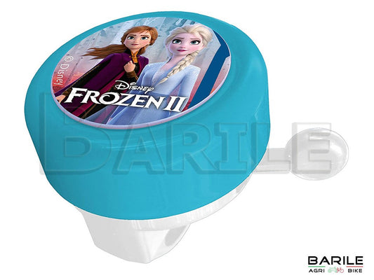 Campanello FROZEN Manubrio Bici Bambina Azzurro DISNEY ( Elsa Anna Olaf )