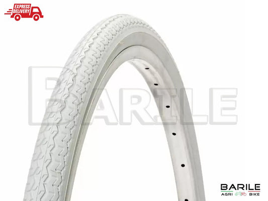 Copertone / Pneumatico 26 x 1 - 3 / 8 ( 37 - 590 ) Bianco Bici City - Olanda - R