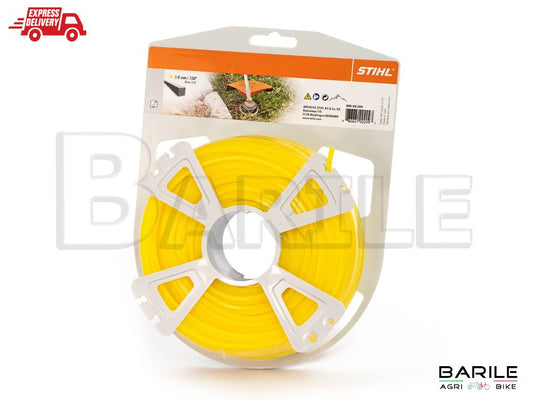 Filo STIHL Professionale QUADRO Ø 3,0 mm x 53 Metri Decespugliatore - Tagliaerba