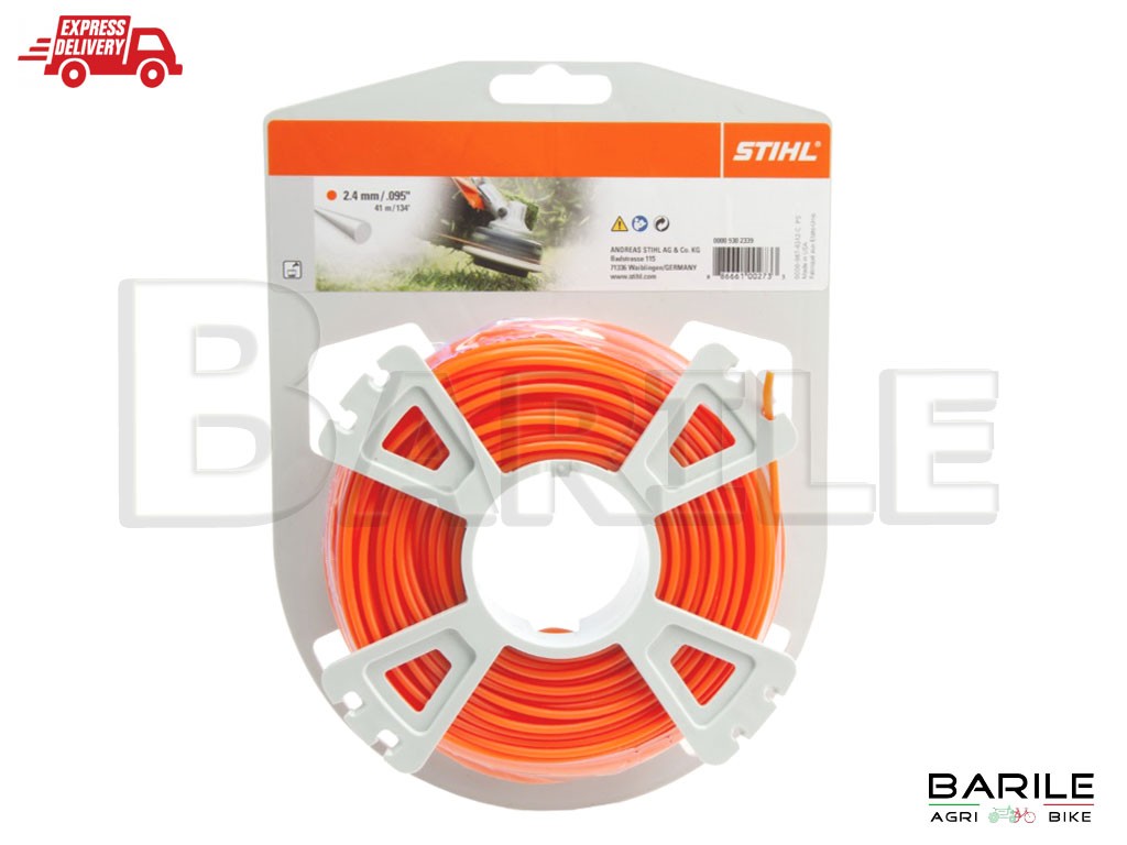 Filo STIHL Professionale TONDO Ø 2,4 mm x 41 Metri Decespugliatore - Tagliaerba