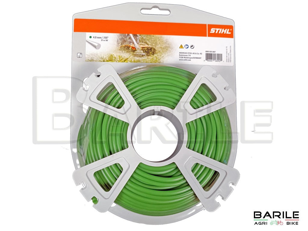 Filo STIHL Professionale TONDO Ø 4,0 mm x 27 Metri Decespugliatore - Tagliaerba