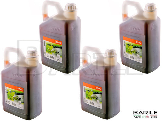 Olio Catena Lubrificante Protettivo STIHL BIOPLUS Motosega 4 Taniche 5 Litri