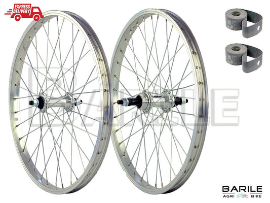 Ruota / Cerchio Anteriore + Posteriore Bici Pieghevole - MTB - Cambio 20" x 1.75