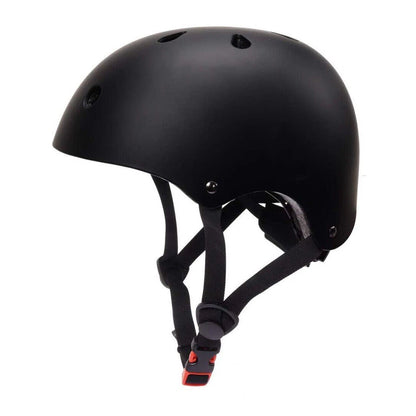 Casco per monopattino elettrico , unisex adulto , di colore nero .