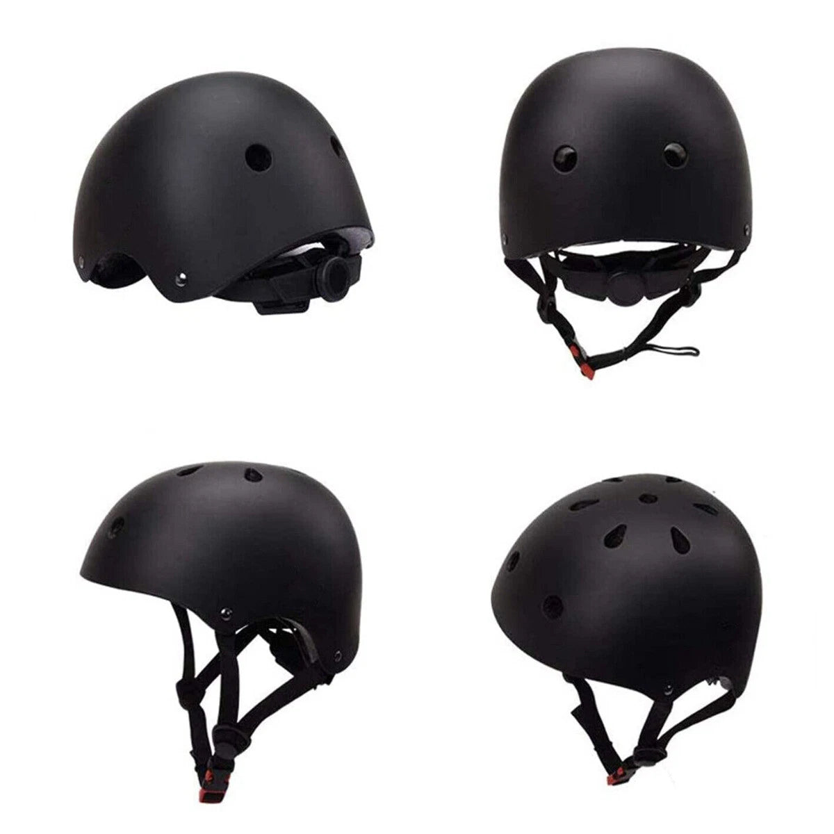 Casco per monopattino elettrico , unisex adulto , di colore nero .
